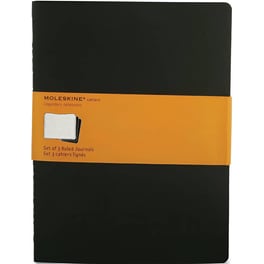 Σημειωματάριο Moleskine Journal Cahier Ριγέ Μαύρο XL (3 Τεμάχια)