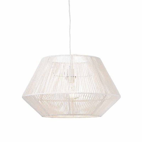 Φωτιστικό Οροφής Μονόφωτο Aca Peru V36320 Υφασμάτινο - Λευκό image 0