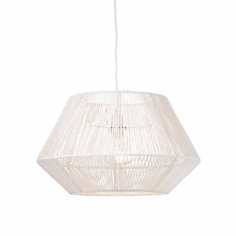 Φωτιστικό Οροφής Μονόφωτο Aca Peru V36320 Υφασμάτινο - Λευκό ACA DECOR