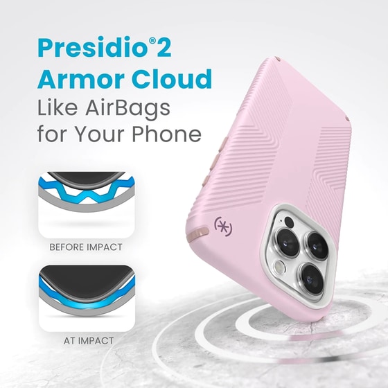 Θήκη Apple iPhone 15 Pro Max - Speck Presidio2 Grip MagSafe - Soft Lilac/Carnation Petal image 1