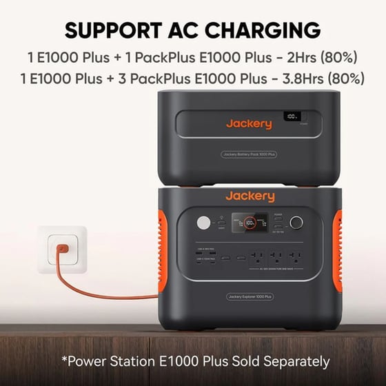 Jackery 1000 Plus Battery Pack Power Station 1264.64Wh image 1