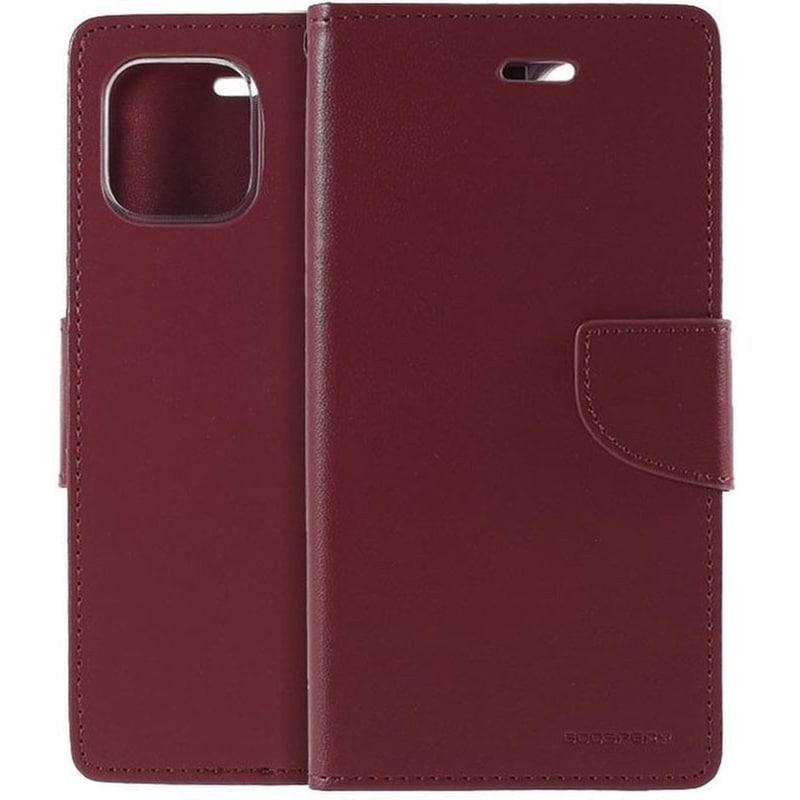 Θήκη Apple iPhone 12 Mini - Mercury Bravo Diary - Μπορντό