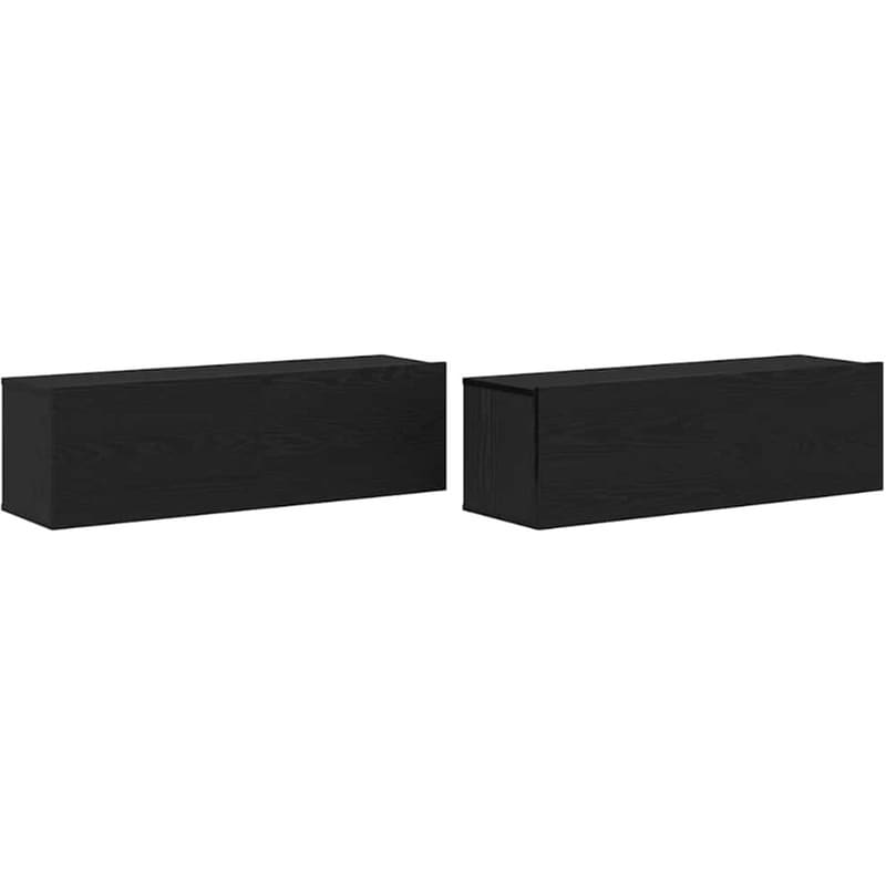Έπιπλο Τηλεόρασης VidaXL 2 τμχ 100 x 28,5 x 30 cm - Μαύρο