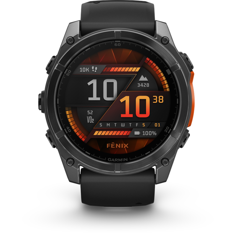 GARMIN Smartwatch Garmin Fenix 8 51mm - Slate Gray with Black Silicone Band