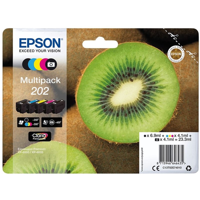 Epson 202 Πολλαπλό Μελάνι Εκτυπωτή C13T02E74010
