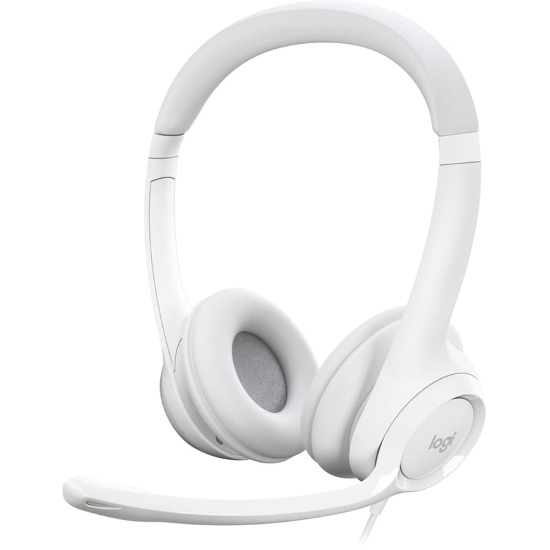 LOGITECH Ακουστικά Headset Logitech H390 με Μικρόφωνο - Λευκό