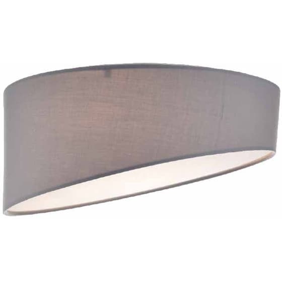 Φωτιστικό Πλαφονιέρα Aca Pablo Ad8030pg από Μέταλλο/Ύφασμα - Γκρι image 0