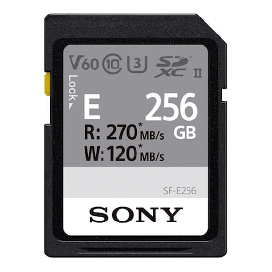 Sony SF-E Series SDXC 256GB Class 10 U3 V60 UHS-II image 1
