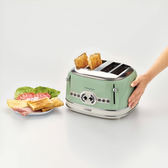 ARIETE VINTAGE 156/04 4 Θέσεων 1630W Πράσινο Φρυγανιέρα image 2