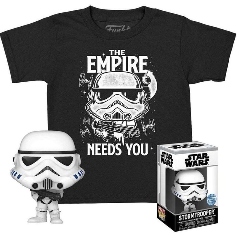 FUNKO Funko Pop! Box - Pocket - Star Wars - Stormtrooper με T-shirt (Large-kids)