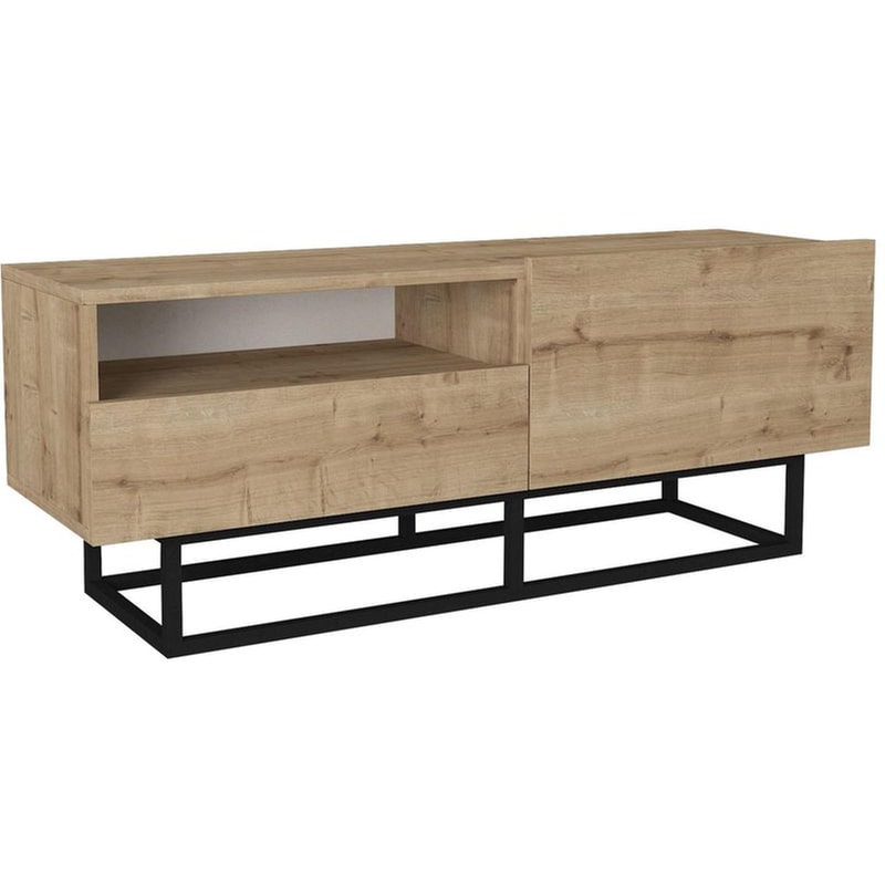 ESMARKET Έπιπλο Τηλεόρασης Ios 120x37x46cm - Kαφέ