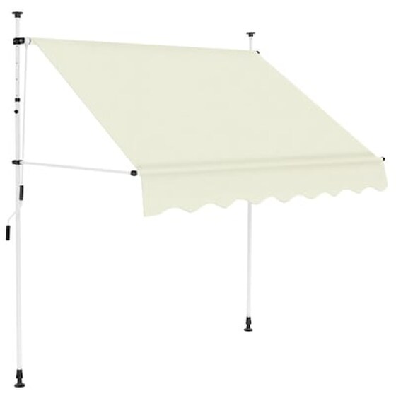 Τέντα Vidaxl Συρόμενη Χειροκίνητη 150cm - Κρεμ image 1