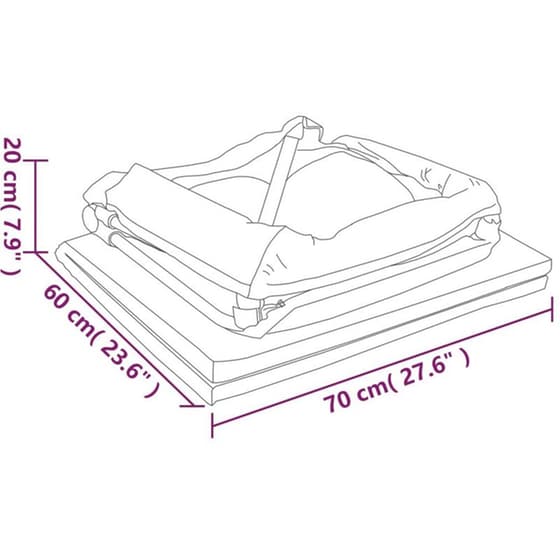Παρκοκρέβατο VidaXL με Στρώμα Γκρι image 10