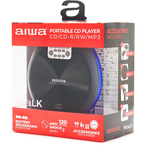 Φορητό CD Player AIWA PCD-810BL - Μαύρο/Μπλε image 11