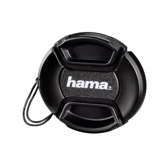 Προστασία Φακού Hama Smart-Snap Lens Cap - 55 mm - Μαύρο image 1