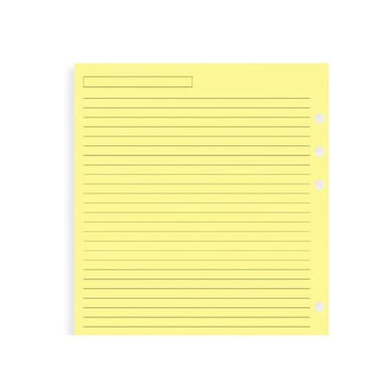 Filofax Ανταλλακτικό A5 Κιτρινες Ριγε Σημειώσεις image 0