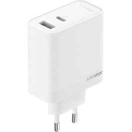 Φορτιστής Πρίζας Oppo SUPERVOOC Dual Port Power Adapter USB-A/USB-C 80W - White