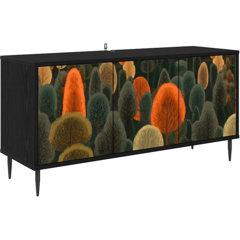 Έπιπλο Τηλεόρασης VidaXL ZAANDAM 102 x 33 x 51 cm - Μαύρη Δρυς