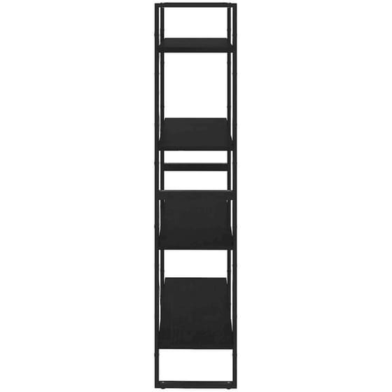 Βιβλιοθήκη VidaXL από Μέταλλο 80x30x140 cm - Μαύρο image 5