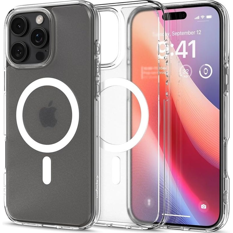 Θήκη Apple iPhone 16 Pro Max - Spigen Ultra Hybrid Magfit με MagSafe - Frost Clear (ACS08002)
