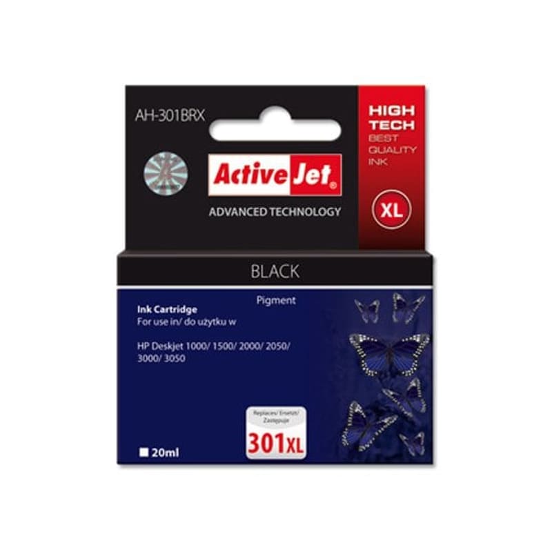 Μελάνι Μαύρο ActiveJet (AH-301ΒRX)