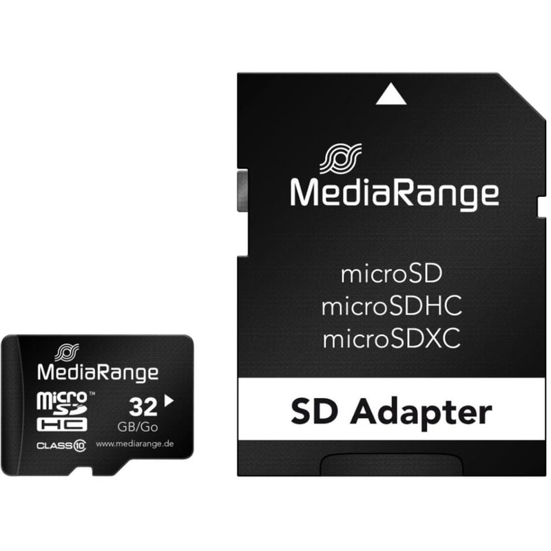 MediaRange MR959 microSDXC 32GB Class 10 A1 με αντάπτορα