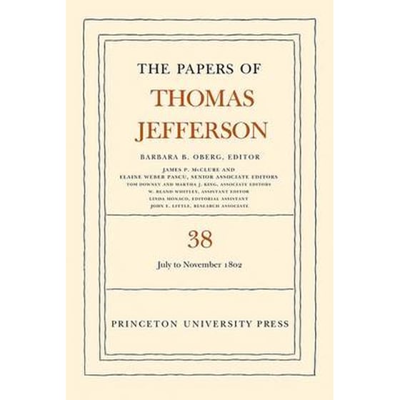 Papers of Thomas Jefferson, Volume 38 image 0