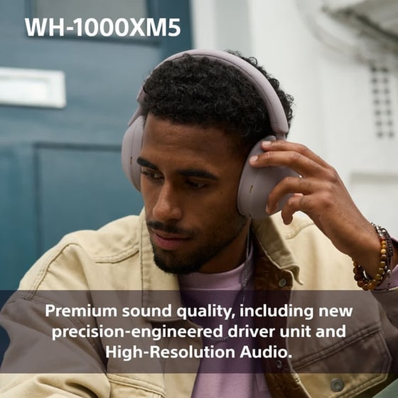 Sony WH-1000XM5 Noise Cancelling Wireless Headphones - Smoky Pink image 4