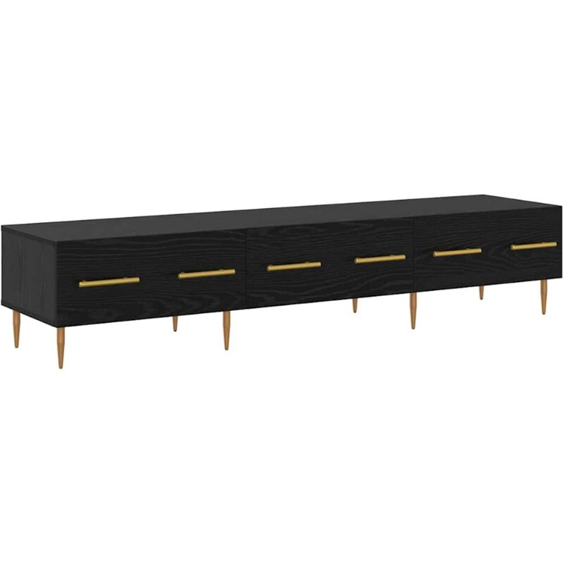 Έπιπλο Τηλεόρασης VidaXL 150 x 36 x 30 cm - Μαύρη Οξιά