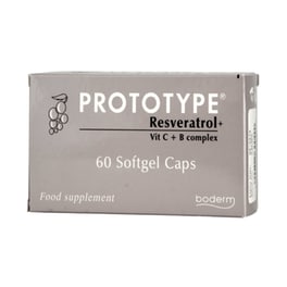 Ειδικό Συμπλήρωμα Διατροφής Boderm Prototype Resveratrol Με Βιταμίνες C/B Complex - 60 κάψουλες