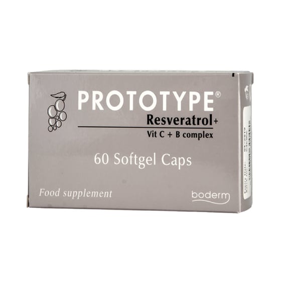 Ειδικό Συμπλήρωμα Διατροφής Boderm Prototype Resveratrol Με Βιταμίνες C/B Complex - 60 κάψουλες image 0