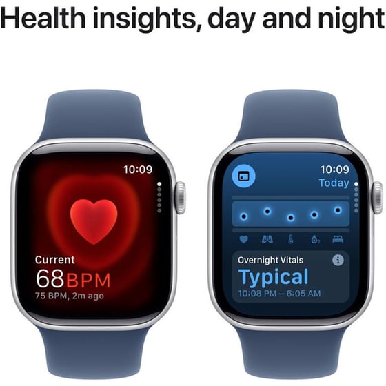 Apple Watch Series 10 GPS 42mm Silver Aluminium Case with Denim Sport Band - M/L image 4