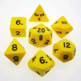 Chessex Opaque - Yellow/Black CHESSEX