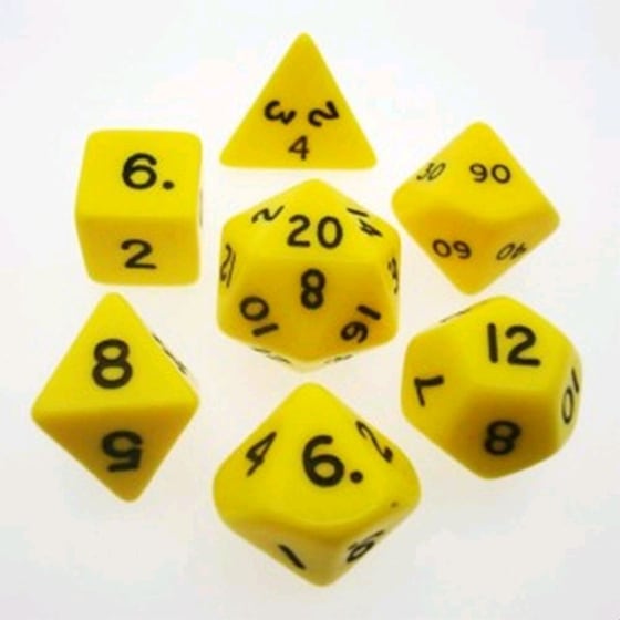 Chessex Opaque - Yellow/Black CHESSEX image 0