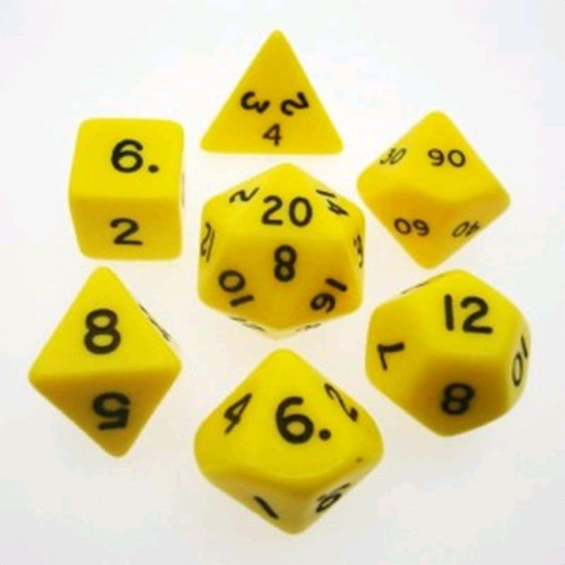 Chessex Opaque - Yellow/Black CHESSEX