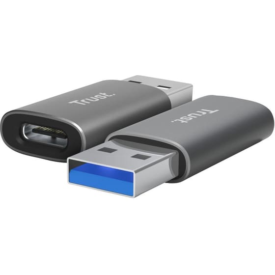 Αντάπτορας Trust USB-A σε USB-C (2 τεμάχια) - Γκρι image 0