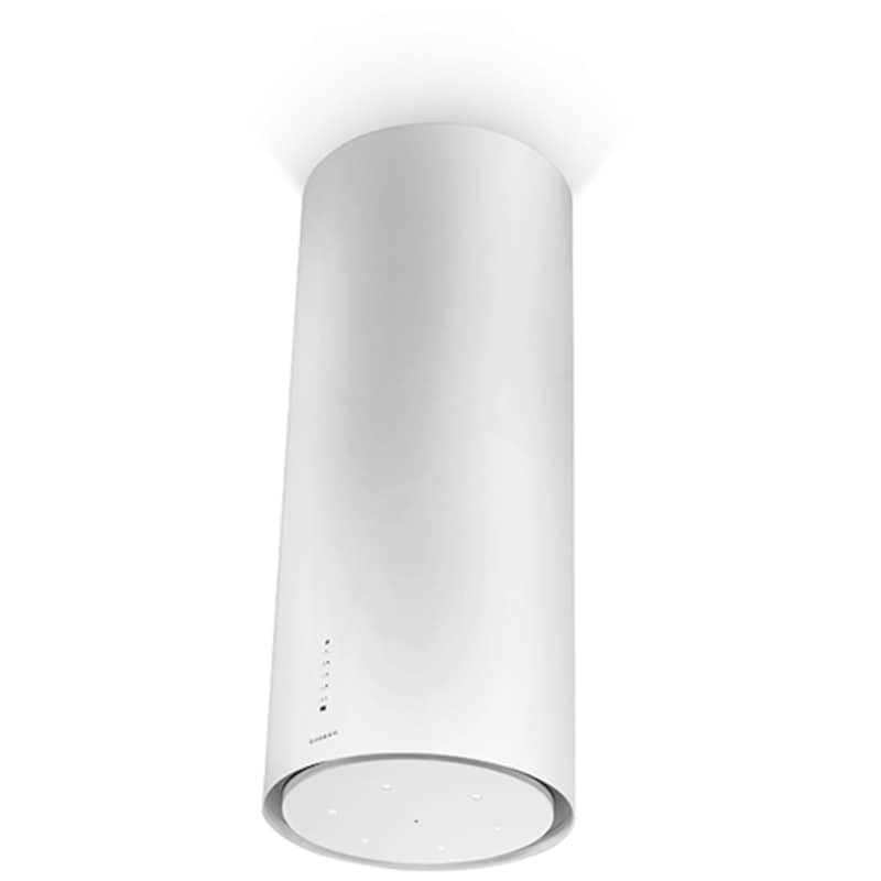 FABER Απορροφητήρας Νησίδα FABER WHGLOSSA37 Cylindra Isola Gloss Plus 37cm Λευκό