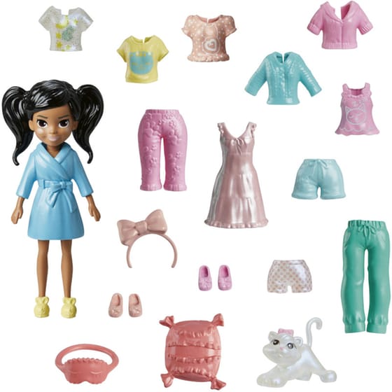 Mattel Κούκλα Polly Pocket με μόδες μεσαίο πακέτο - 6 σχέδια (1 τεμάχιο) image 10