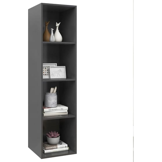 Έπιπλο Τηλεόρασης VidaXL Μοριοσανίδα 37x37x142.5cm - Γκρι image 2