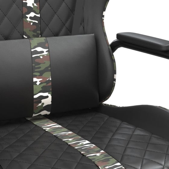 Καρέκλα Gaming VIDAXL 3143797 με Ρυθμιζόμενα Μπράτσα από Τεχνητό Δέρμα - Μαύρο image 7