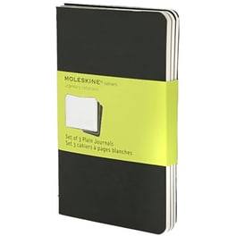Σημειωματάριο Moleskine Journal Cahier Plain Μαύρο (3 Τεμάχια)