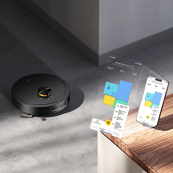 DEERMA DEM-S30 για Σκούπισμα και Σφουγγάρισμα Μαύρο Σκούπα Ρομπότ image 2