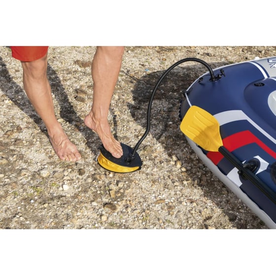 Σετ Φουσκωτή Βάρκα Bestway Hydro-Force Treck x2 με Τρόμπα από PVC κατάλληλο για 3 άτομα - Μπλε/ Γκρι image 11