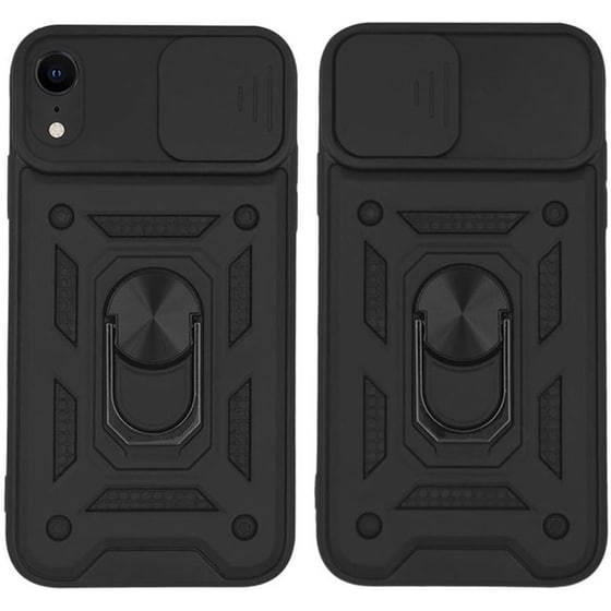 Θήκη Apple iPhone XR - Sonique Ring Armor Campro - Μαύρο image 0