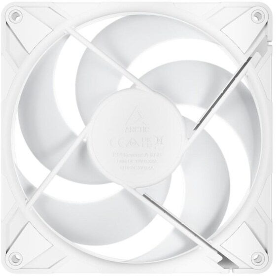 Case Fan Arctic P14 Pro Reverse Blade 140mm με ARGB Φωτισμό και Σύνδεση 3-Pin / 4-Pin PWM 3τμχ - Λευκό image 3