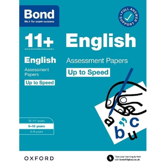 Bond 11+: Bond 11+ English Up to Speed Assessment Papers with Answer Support 9-10 Years image 0