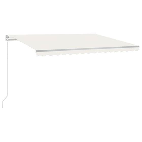 Vidaxl Τέντα Συρόμενη Χειροκίνητη Κρεμ 450 X 350 Εκ. image 2