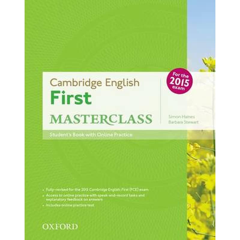 Cambridge English- First Masterclass- Students Book and Online Practice Pack 0954443
