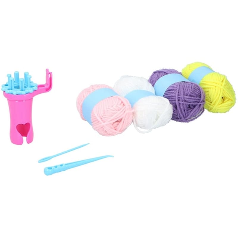 Eddy Toys Παιχνίδι Σετ Ραπτικής 7 Τεμ Με Χρωματιστά Νήματα, Knitting Playset