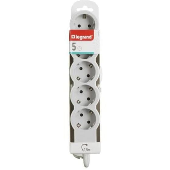 Πολύπριζο Legrand 5 θέσεων 1.5m - Λευκό image 3
